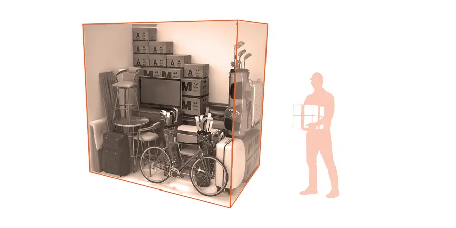 Render ilustrativo bodega de 16 m3